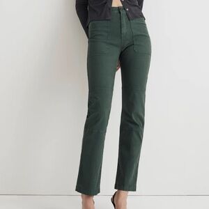 Madewell The '90s Straight Utility Pant in Garment-Dyed Canvas